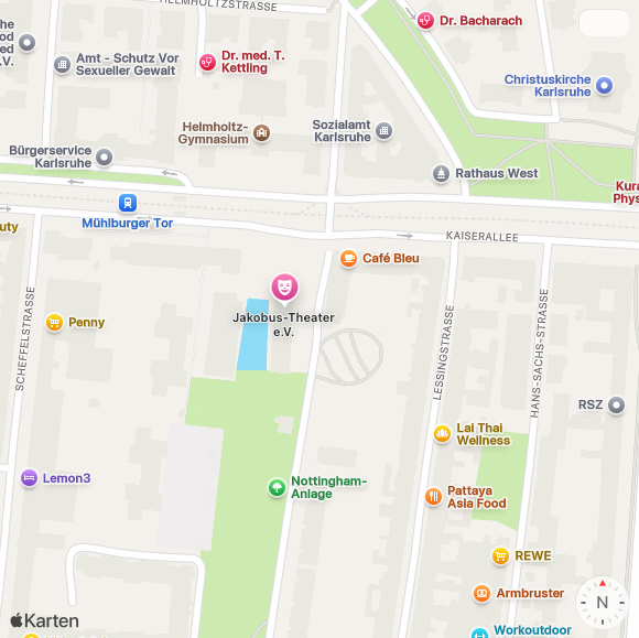 Anfahrt Jakobus Theater